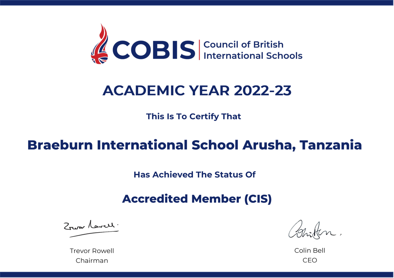 2022_23 Membership Certificate Braeburn International School Arusha, Tanzania.png
